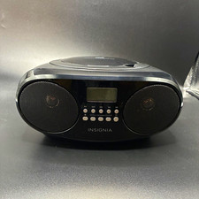 Insignia Portable CD Boombox AM/FM Tuner AUX In Headphone Jack Black