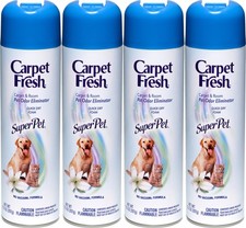 280129 No-Vacuum Aerosol Foam Carpet Odor Eliminator, 10.5 oz. Super Pet Pac...