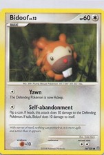 Bidoof Common Stormfront 54/100 MP on eBay