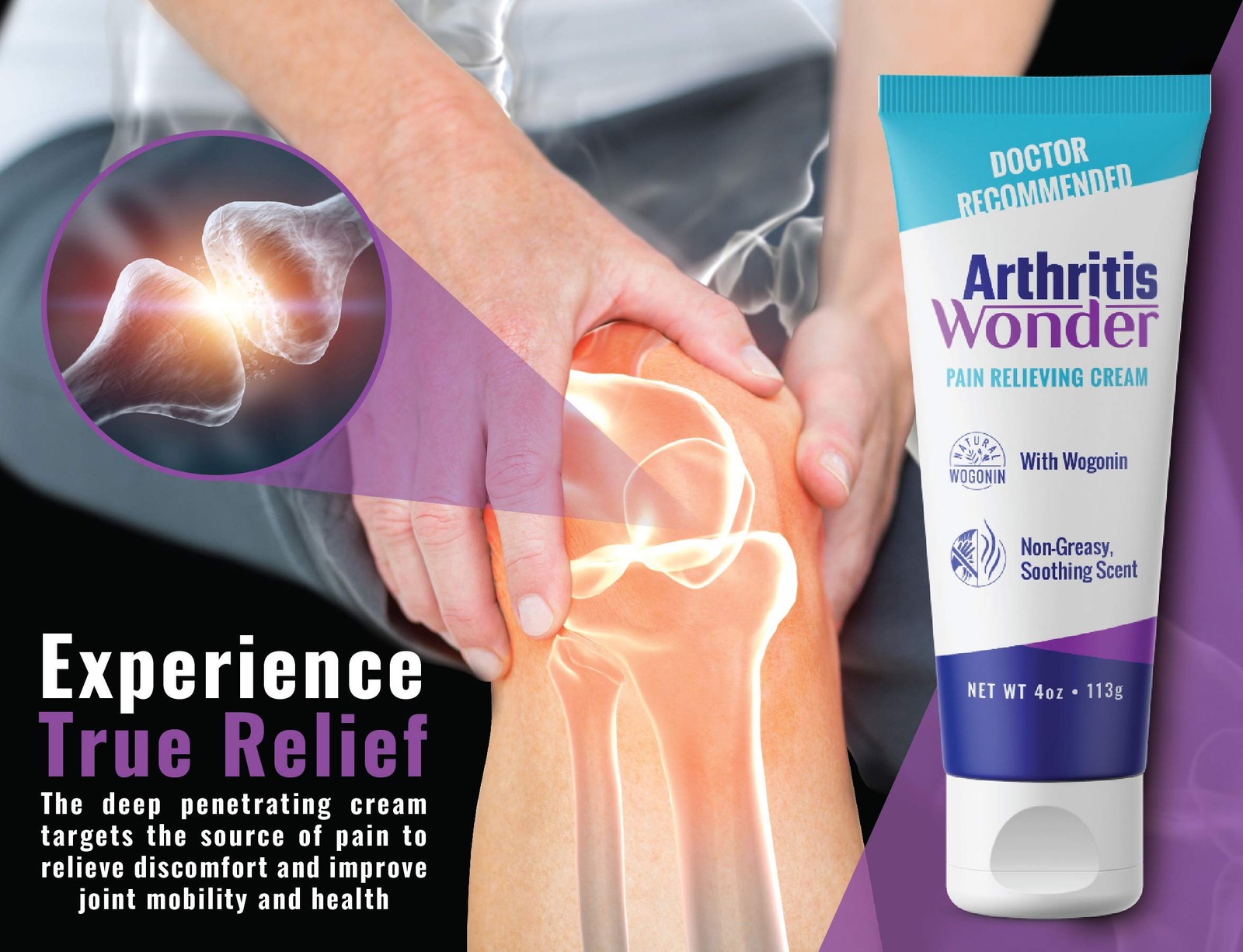 Pain Relief Cream, 4 oz – Arthritis Pain Relief Cream for Hand, Knee, Foot an...