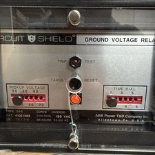 ABB Type 59G  410E1365  Ground Voltage Type 59G clear face plate cracked  