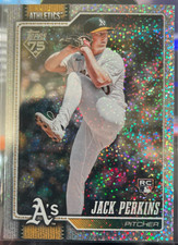 2026 Topps Series 1 Jack Perkins - Confetti Foil - #206 - Oakland Athletics