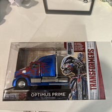 Jada Toys Metals Transformers Optimus Prime 1:24 Diecast Vehicle Blue and Red