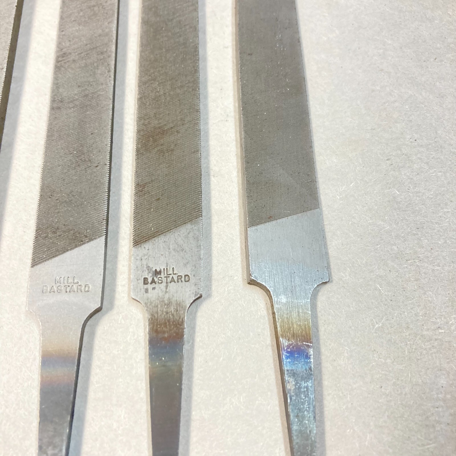 Nicholson Flat Files 4 Pc 3 Mill Bastard w/ 1 Knife File USA