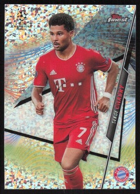 2020-21 Finest UEFA UCL Mini-Diamond Refractor Serge Gnabry /125 Bayern Munchen