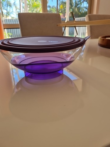 BRAND NEW Tupperware Purple Illusions Eleganzia Bowl 1.5L - BRAND NEW