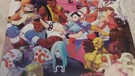 Street Fighter 3rd Strike ~ 35th Anniversary Capcom B2 Poster Dreamcast Xbox PS2