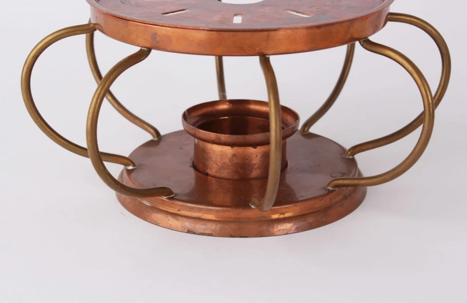 Harald Buchrucker Kupfer Teekessel mit Rechaud Stövchen Design 50er Jahre - Bild 4 von 4