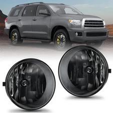 Nilight Fog Light Assembly for Toyota 2005-2011 Tacoma 2007-2013 Tundra Smoke