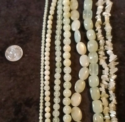 Unique Light Yellow Gemstone Beads 4,6,8,10mm Chips And 2 Shapes