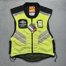ICON Motorsports 2830-0094 Motorcycle Mil Spec Mesh Vest Super Size Neon Yellow