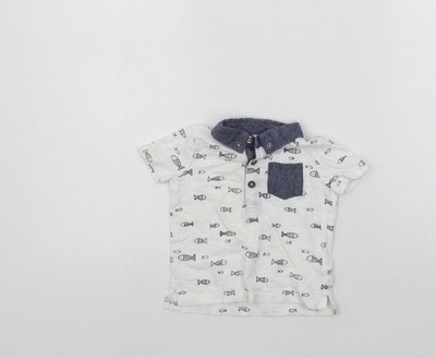 Basic-T-Shirt Mädchen UK-Größe 3-6 Monate F&F weiß
