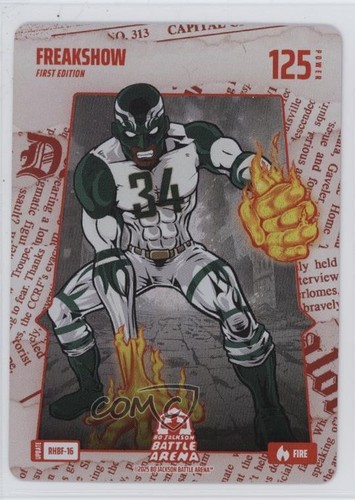 2025 Bo Jackson Battle Arena TCG Alpha Update Red Headliner Battlefoil Freakshow