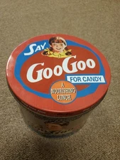 Vintage Say Goo Goo for Candy Tin Standard Candy Co. Goo Goo Clusters Nash TN 5"