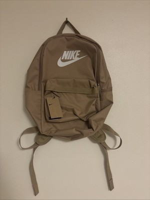 Nike Heritage Backpack School Book Laptop Bag Unisex DC4244 297 Beige White  | eBay