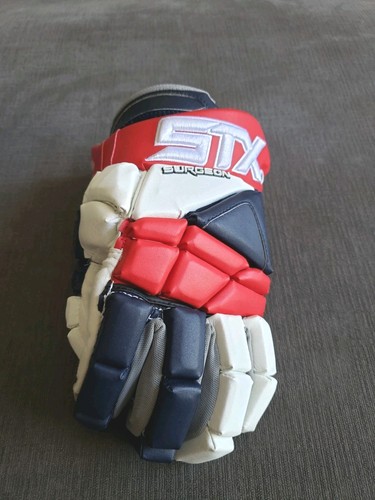 STX Surgeon 500 Lacrosse Glove Large 13” Red White Blue LEFT HAND ONLY EXCELLENT