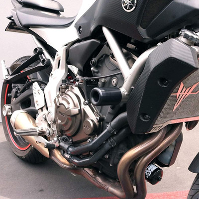 Shogun No Cut Frame Sliders for Yamaha MT-07 XSR700 FZ-07 2015-2025 Black