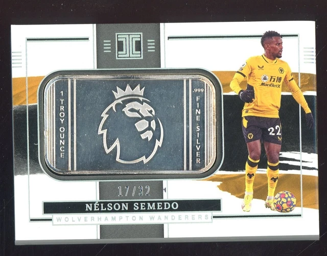 Nelson Semedo 2021-22 Panini Impeccable Premier League Soccer Silver Bar 17/32