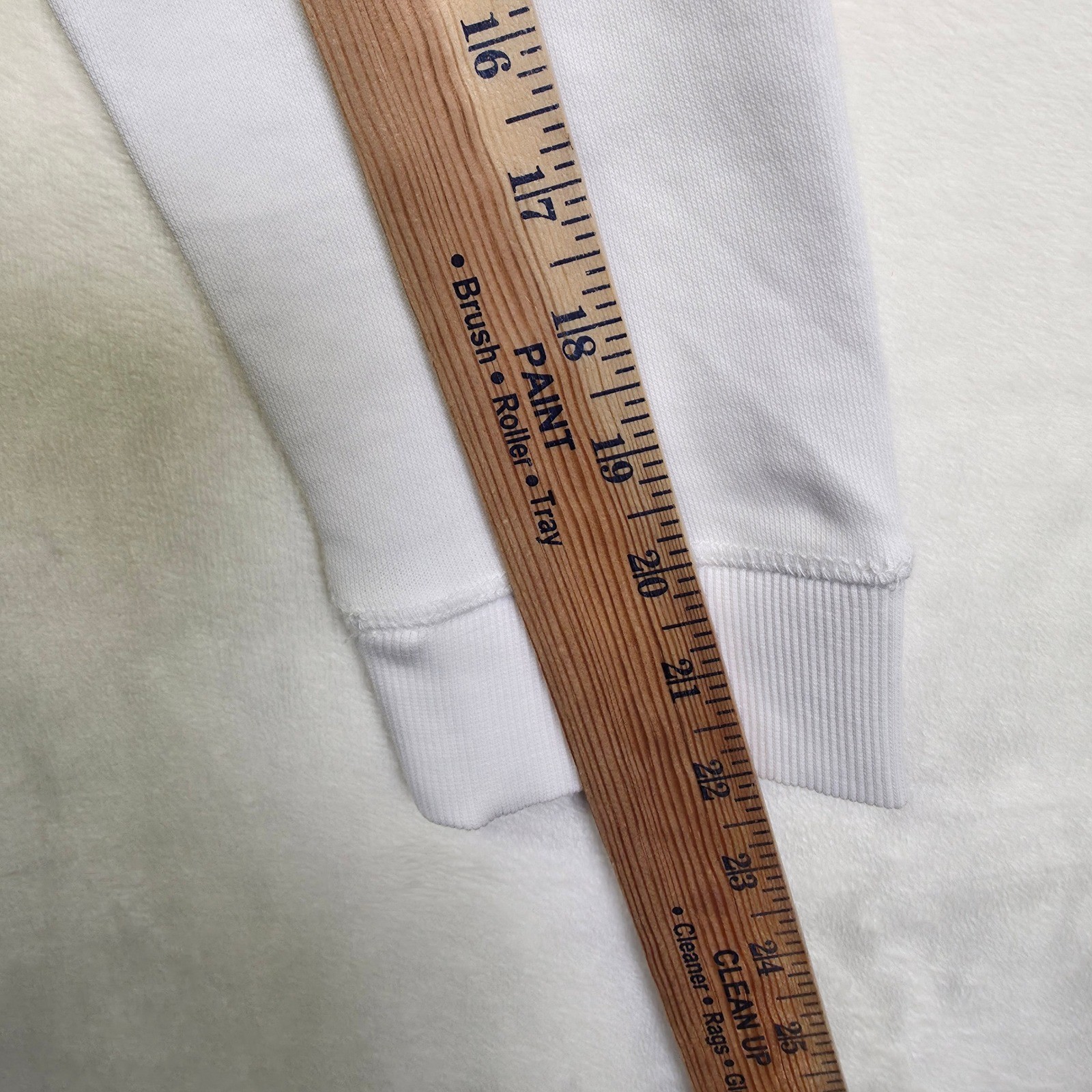 Tommy Hilfiger Hoodie Women M White Striped Classic Streetwear Sporty Sweatshirt thumbnail 6