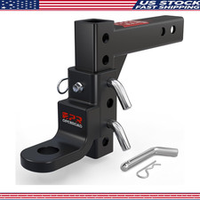Adjustable Trailer Hitch Ball Mount 2-inch Receiver 1-inch Hole 7500lbs Capaci
