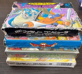 Famicom software 4-piece set Dragon Quest 1.2.4 Final Fantasy III