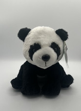 FIESTA Black White PANDA 10" Sitting Plush TAGS