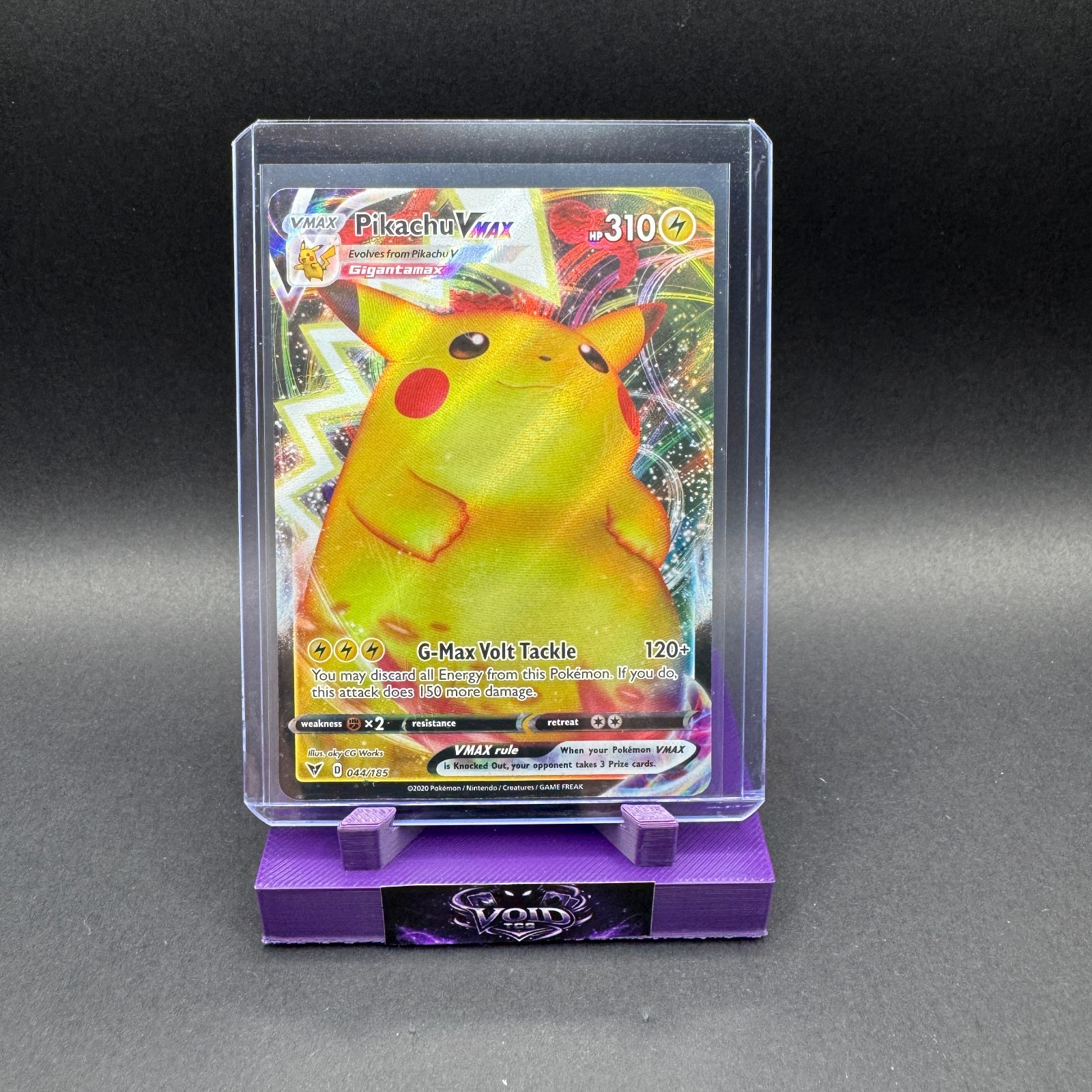 Pikachu VMAX Pokemon Vivid Voltage 044/185 Ultra Rare Full Art SWSH HP aky CG