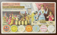 Late 1800s Gardner & Seymour Flour Adv Trade Card - St. Louis Mills Fulton NY