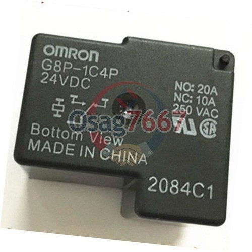Relè Di Potenza Omron G8P-1C4TP 22VDC – 20A 250VAC, 5 Pin, Nuovo