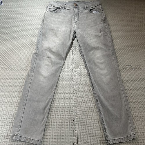 Mugsy Jeans Mens 29x30 Light Wash Gray Slim Fit Stretch Denim Pants | eBay