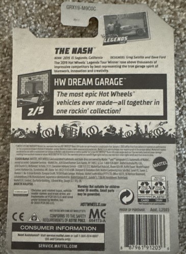 Mattel Hot Wheels 2021 HW Dream Garage 2/5 TEAL The Nash 1/250 T41 - Foto 2 di 3