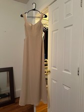 Azazie Denise Chiffon Dress - Champagne Size A0