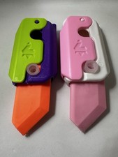 2 Pack Carrot Knife Novelty Eraser Retractable Blade Edge Fidget Toy AUS Stock