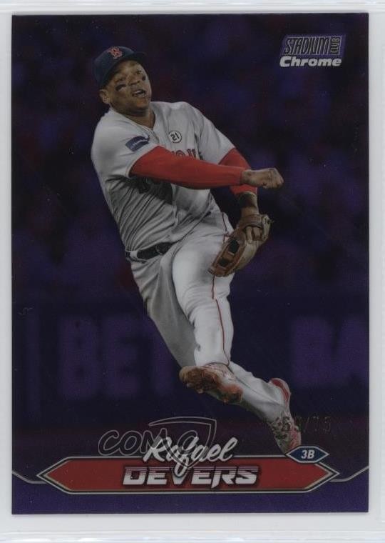 2024 Topps Stadium Club Chrome Purple Refractor 69/75 Rafael Devers #44 g9n