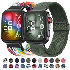 Braided Nylon Watchband for Huawei Watch Fit 4/4 Pro Fit 3 Sports Bracelet Strap