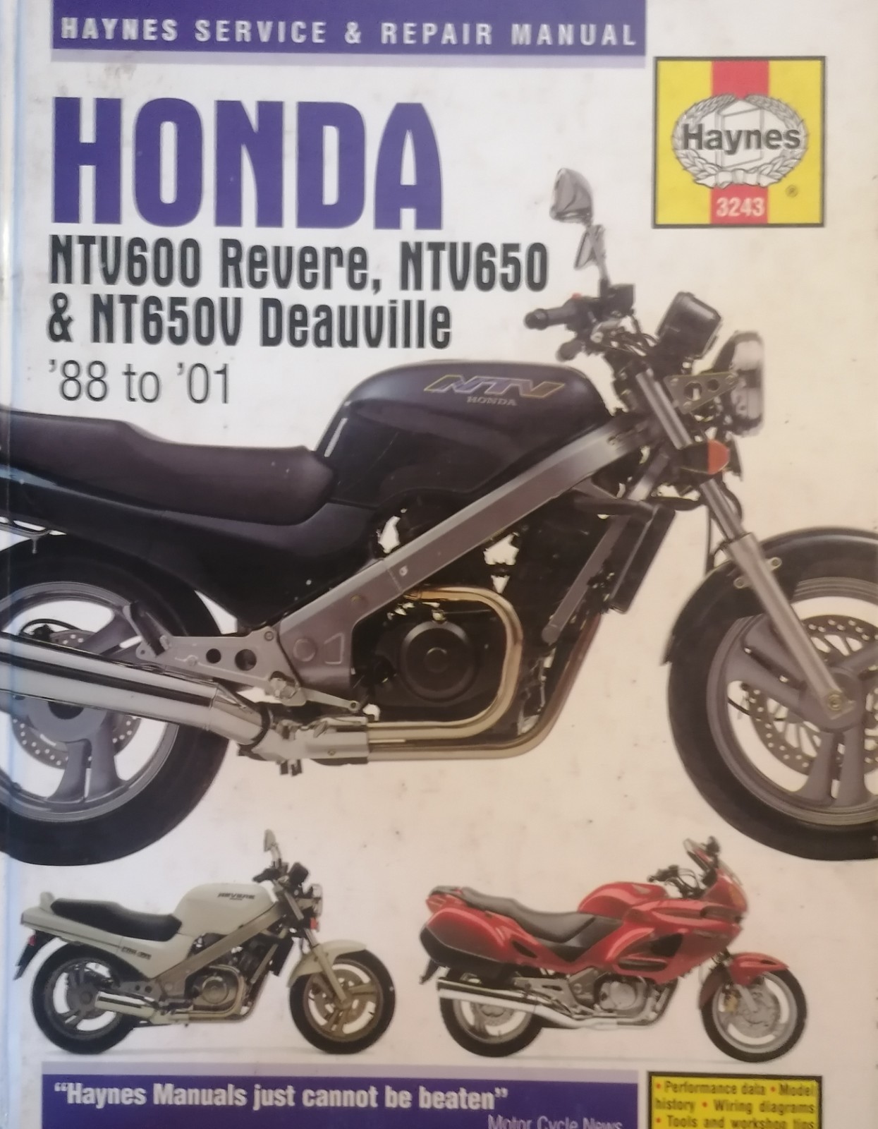 Honda NTV600 Revere, NTV650 & NTV650 Deauville