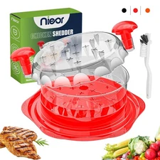 Chicken Shredder Tool Manual Meat Grinder For Breast Pork Beef Non-Slip Red