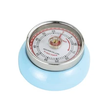 Zassenhaus Magnetic Retro 60 Minute Kitchen Timer, 2.75-Inch, Light Blue