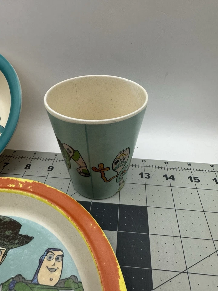 Disney Toy Story Juego de 4 Cena 3 Piezas Sin BPA, Plato, Cuenco y Taza Foto 3 de 4