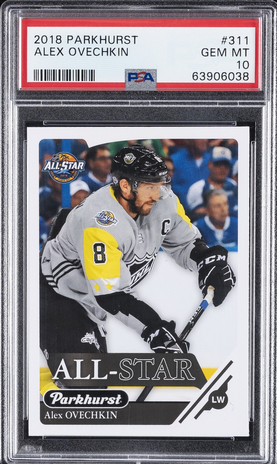 2018 PARKHURST #311 ALEX OVECHKIN PSA 10
