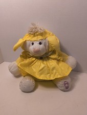 Puffalump Yellow Lamb In Dress 17 inch Fisher Price Puff 1986 Vintage