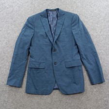 John Varvatos USA Blazer Mens 36R Bleecker Blue Stretch Wool Suit Jacket