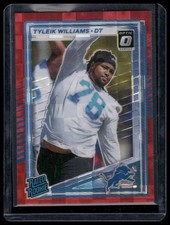 2025 Donruss #360 Tyleik Williams Optic Rated Rookies Preview Red Pandora