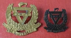 WW2  NEW ZEALAND MILITARY FORCES YMCA CAP & COLLAR ORIGINAL EGYPT MADE BADGE