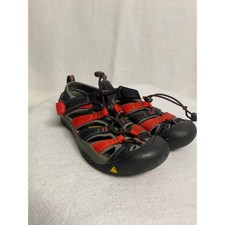 Kids Keen Newport H2 Water Sandals Black Red Size 2 Youth