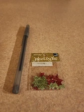 Jolee's by You~Red & Green Glitter Stars~Dimensional Stickers