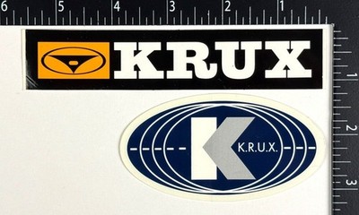 Krux Trucks 2x 2000er Original Vintage NOS Skateboard Skate Sticker Decals