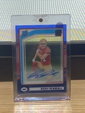 2024 Clearly Donruss - Ricky Pearsall - Rated Rookie Auto Blue /49 - RC - 49ers
