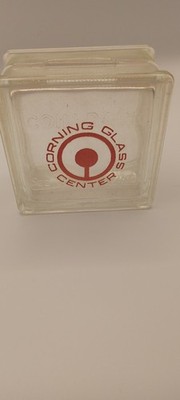 VTG RARE 1950's Advertising Promo CORNING GLASS CENTER NY Block Bank Savings red