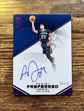 ANTHONY DAVIS 2015-16 PREFERRED ON CARD AUTO PURPLE /25 #106 PELICANS